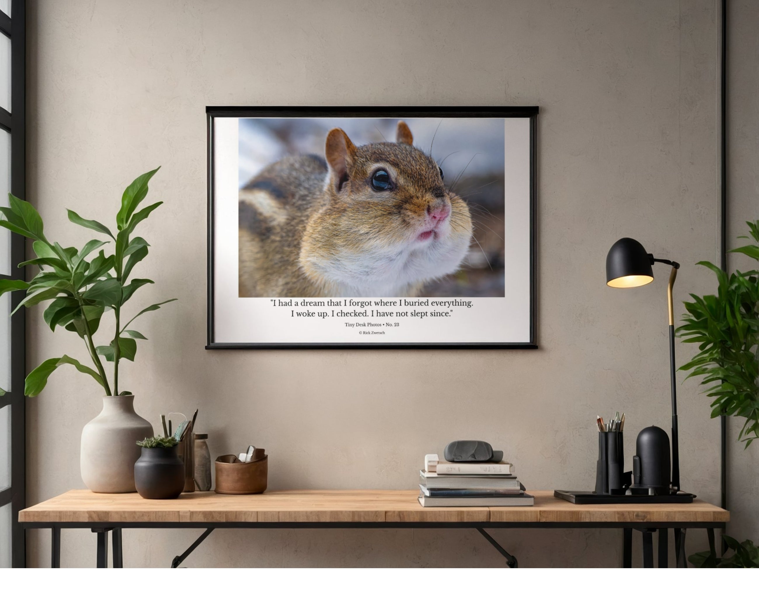 Eastern Chipmunk Wildlife Photography Print | Tiny Desk Photos No. 23