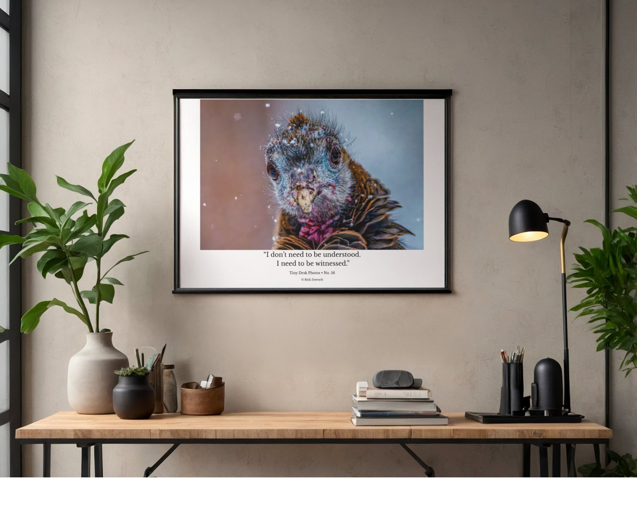 Wild Turkey Extreme Close Up Wildlife Photography Print | Tiny Desk Photos No. 56