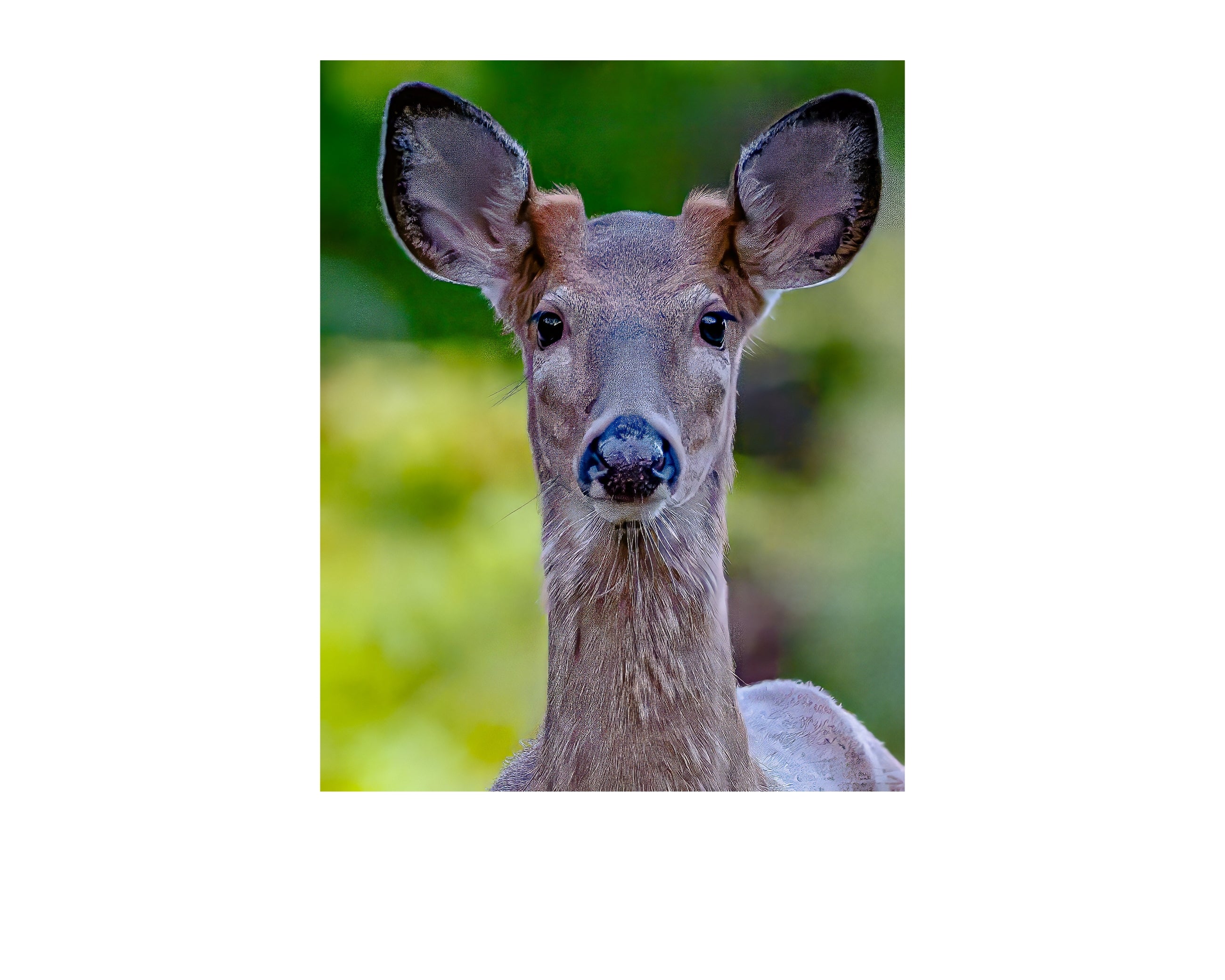White Tailed Deer Portrait Wildlife Photography Print | Tiny Desk Photos No. 54