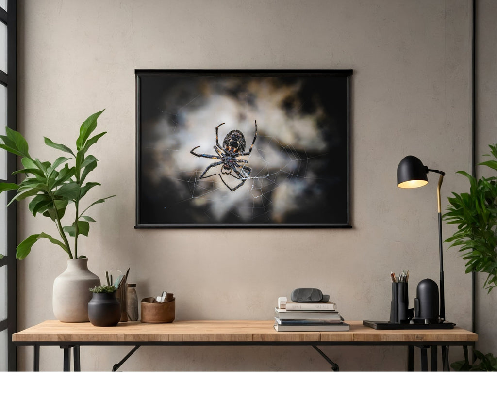 Orb Weaver Spider Web Wildlife Photography Print | Tiny Desk Photos No. 46