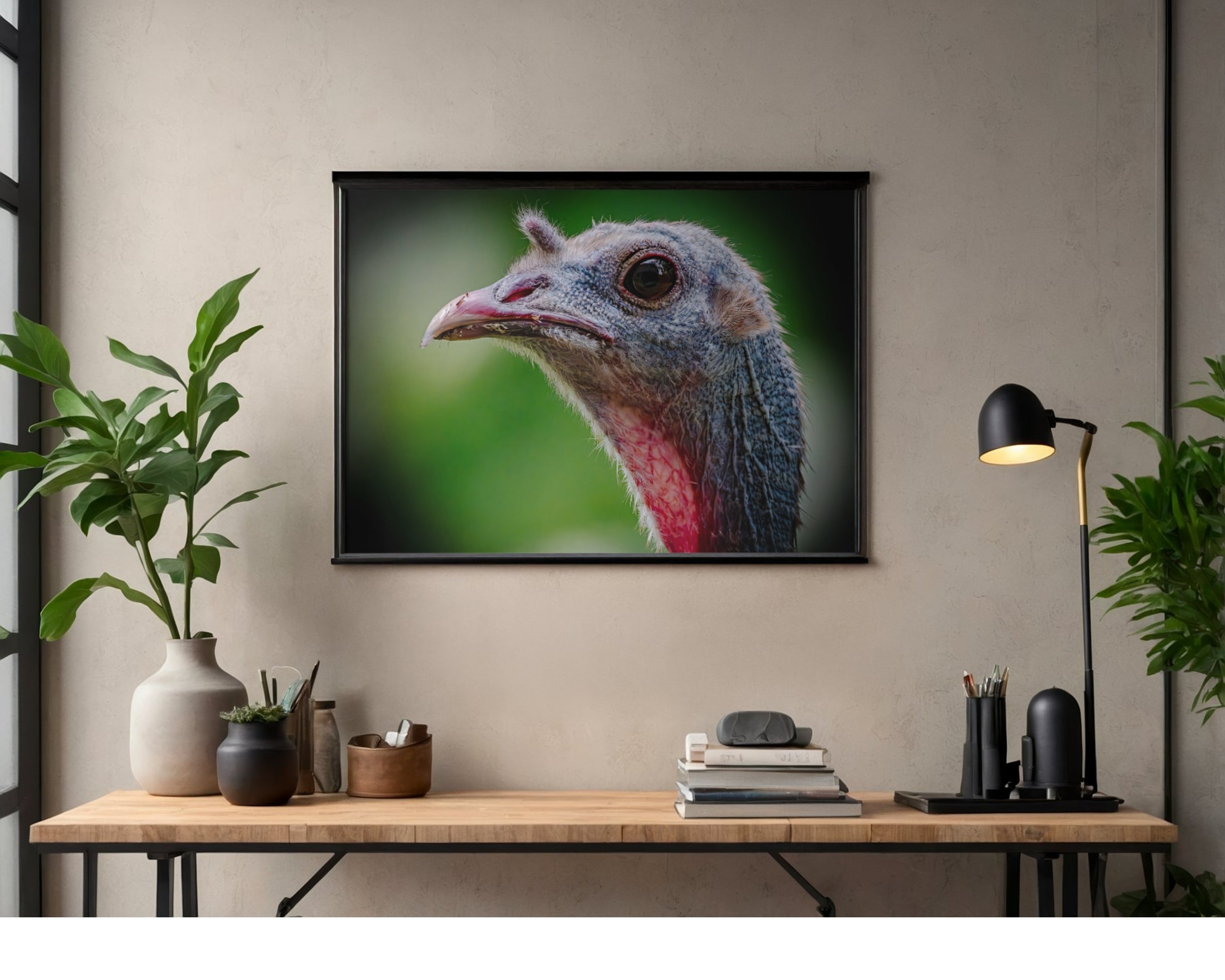 Wild Turkey Close Up Portrait Wildlife Photography Print | Tiny Desk Photos No. 51
