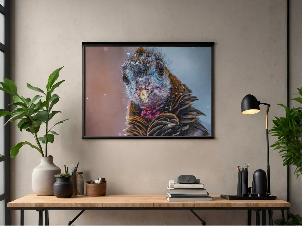 Wild Turkey Extreme Close Up Wildlife Photography Print | Tiny Desk Photos No. 56